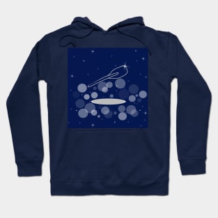 paddle, rake, sport, athlete, holiday, space, concert, musical, galaxy, stars, cosmos, Hoodie